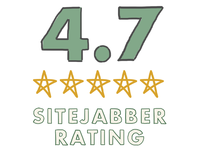 4.7 Sitejabber Rating